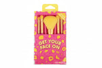 GFA Neon Animal On The Go Brush Kit with Mirror