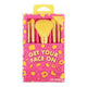 Gfa Neon Animal On The Go Brush Kit With Mirror