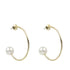 Wicked Sista Crystal Leaf Studs Gold