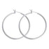Studex Just Hoops Flat Rhodium Plated Earrings 20MM
