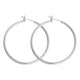 Studex Just Hoops Flat Rhodium Plated Earrings 20MM