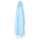 Wicked Sista Sky Blue Striped Fringed Towel