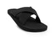 Indosole Essentials Cross Men Black Sandals Size 7 to 8