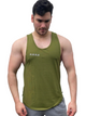 P.O.S.E Invisage Army Green Gym Tank Top