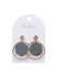 Kiki Monochrome Clay Hoops Earrings 4CM