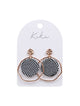 Kiki Monochrome Clay Hoops Earrings 4CM