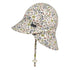 Bedhead Hats Legionnaire Flap Hat in Floret Print for Babies 3 to 6 Months 42CM XS