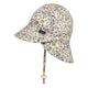 Bedhead Hats Legionnaire Flap Hat in Floret Print for Babies 3 to 6 Months 42CM XS