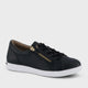 Homyped Lotti Zip Lace Women's Leather Comfort Sneakers Black C+/D Width Size 9