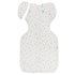 Love To Dream Transition Bag 0.2 Tog Organic Cotton Swaddle to Sleep Bag Starlight White Medium