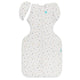 Love To Dream Transition Bag 0.2 Tog Organic Cotton Swaddle to Sleep Bag Starlight White Medium