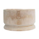 Lavida Wooden Round Squat Bowl Home And Room Tabletop Decor Natural 19.5X19.5Cm