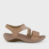 Homyped Niche Strap Over Women's Comfort Sandals Nude C+ Width Size 6