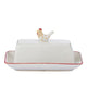 Charlie Chook Ceramic Butter Dish