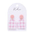 Splosh Kiki Earrings Pink Gingham