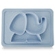 Plum Silicone Suction Plate Powder Blue Elephant