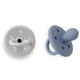 Plum Silicone Soothers 0-6 Months Steel Blue & Ash 2Pk