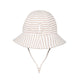 Bedhead Kids Ponytail Bucket Hat Natural Stripe 54CM 3 to 6 Years