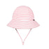 Bedhead Hats Kids Ponytail Bucket Hat Pink Stripe for Ages 3 to 6 Years 54CM