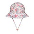 Bedhead Ponytail Swim Bucket Beach Hat Hibiscus Print for Girls 3 to 6 Years 54CM