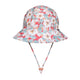 Bedhead Ponytail Swim Bucket Beach Hat Hibiscus Print for Girls 3 to 6 Years 54CM
