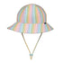 Bedhead Hats Kids Ponytail Swim Bucket Hat in Rainbow UPF50+ Sun Protection 54CM