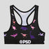 PSD Purple Dino Sport Bra