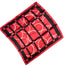 Branded Workwear Red Square Pattern Scarf For Women Fashion Neck Wrap