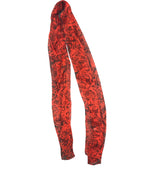 Branded Workwear Red Roses Silk Scarf for Women Floral Print Fashion Accessory