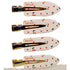 Kitsch Recycled Plastic Creaseless Clips for Hair Styling and Makeup Application Cherry Print 4PCS