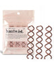Kitsch Bun Twist Hair Styling Tool for Easy Buns Brown 3 Pack