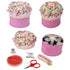 Portable Round Travel Sewing Kit for Quick Mending and Emergency Repairs