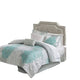 Madison Park Essentials Maible Reversible Floral Comforter and Cotton Sheet Set Aqua Queen