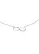 Sterling Silver Infinity Cubic Zirconia Necklace