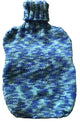 3P Hot Water Bottle Cover Knit Blue