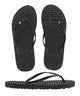 Souls Comfort Australian Massage Thongs Black Out Ladies M6/L8