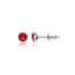 Sterling Silver Signature Stud With Siam Crystal Drop Earrings