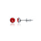 Sterling Silver Signature Stud With Siam Crystal Drop Earrings