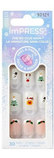 Impress Kiss Christmas Nails Holiday Playlist
