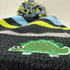Essence Kids Dinosaur Striped Navy Green Blue Grey Pom Pom Beanie Children One Size