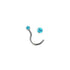 Rossan Jewelled Stainless Steel Nose Stud NS1030AB