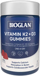 Bioglan Vitamin D3 and K2 Gummies for Bone and Immune Health 65 Pack