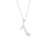 Wicked Sista Initial I Necklace in Silver Tone