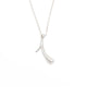Wicked Sista Initial I Necklace in Silver Tone