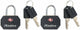 Master Lock Luggage Locks for Travel 2 Pack Black