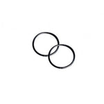 Studex Plain Black Sleeper Earrings 14mm
