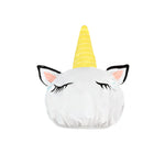Adjustable Kids Baby Shower Cap Children Shampoo Bath Mitt Wash Hair Unicorn Hat