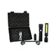 Vibe VBPLT 004 Rechargeable Led Flash Light 3 Attachments 3 Modes Black