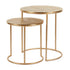 Society Home Coco Nesting Side Table Set of 2 Gold
