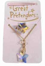 Great Pretenders Set Necklace And Earrings Holographic Star 90414